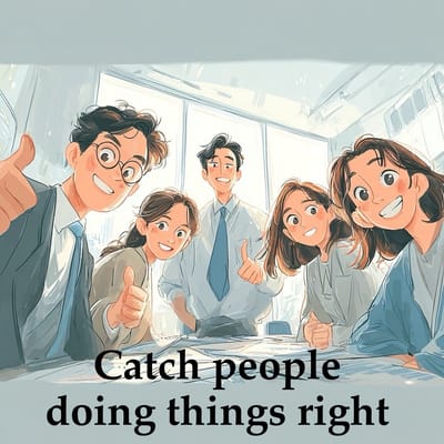 Catch people doing things right